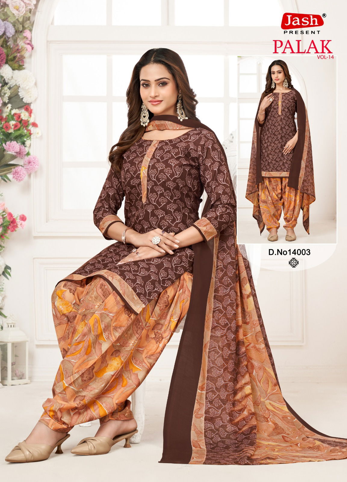 Jash Palak Vol 14 Indo Cotton Printed Dress Material Surat Wholesale Market